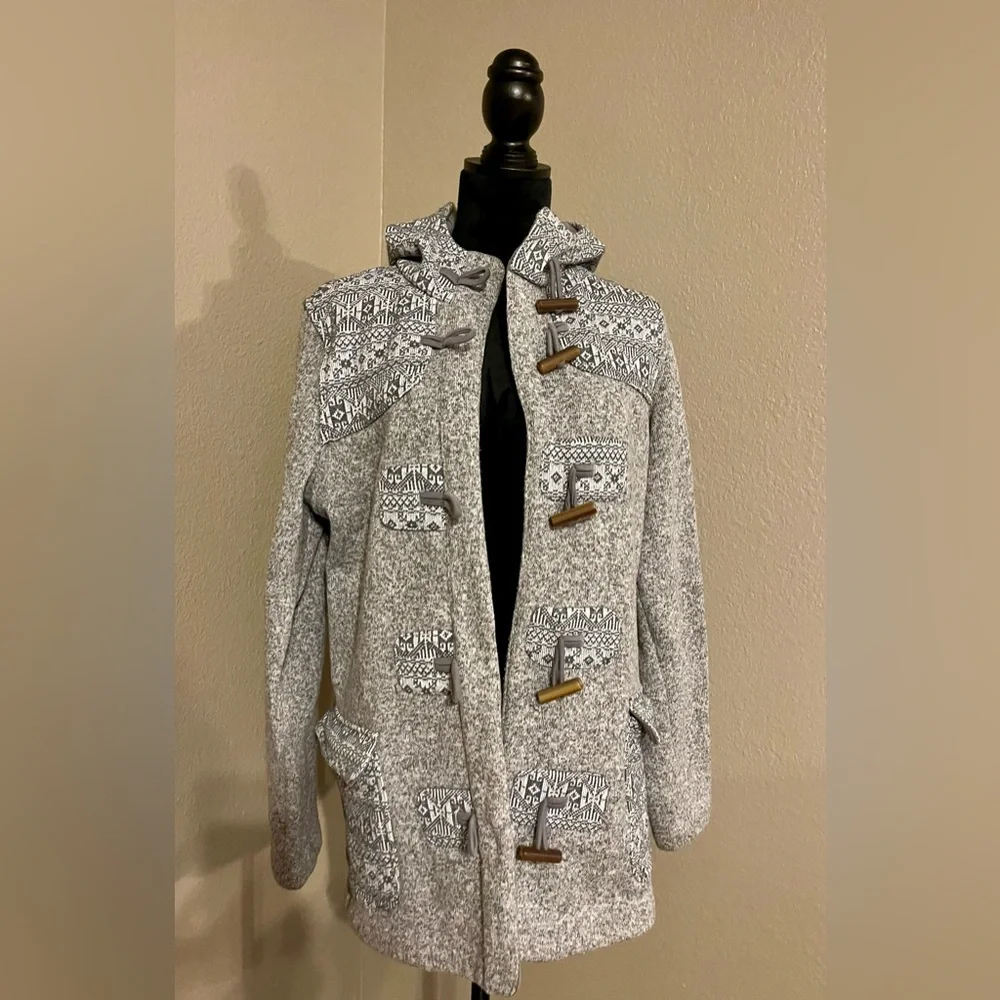 Patagonia Gray Patterned Toggle Jacket - Picture 5 of 9